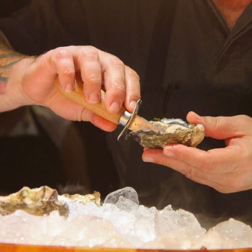 oyster-shucking